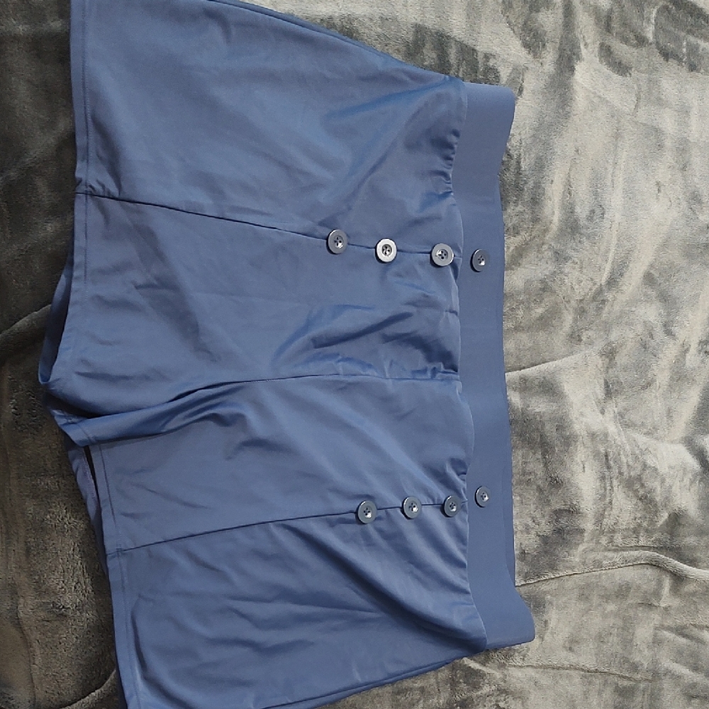 Torrid Blue Flat Front Shorts with Sleek Design